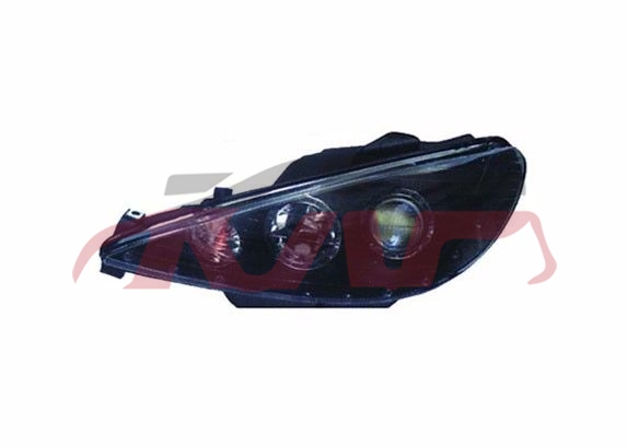 For Peugeot 831t11 head Lamp Black)led , Peugeot  Auto Part, 206 Auto Parts