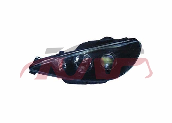 For Peugeot 831t11 head Lampblack) , Peugeot   Car Body Parts, 206 Automotive Accessories