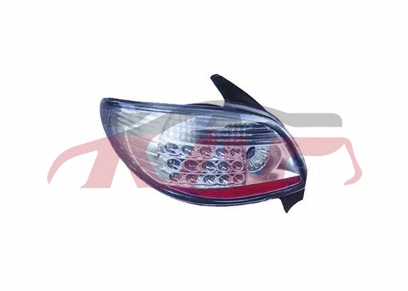 For Peugeot 831t11 tail Lampcrystal All White) , 206 Accessories, Peugeot  Auto Lamp