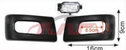 For Mitsubishi 1708canter 2012 bumper Bar End Whith Fog Lights Narrow Cab , Canter Auto Parts, Mitsubishi  Auto Lamp