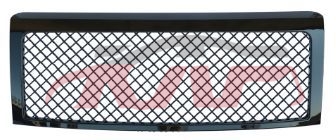 For Ford 11382009-2014 F150 mesh Style Front Grille Gloss Black , Ford  Car Lamps, F  Pickup Truck Automotive Parts