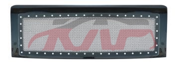 For Ford 11382009-2014 F150 rivet Mesh Style Front Grille Gloss Black , F  Pickup Truck Car Accessorie, Ford   Car Body Parts